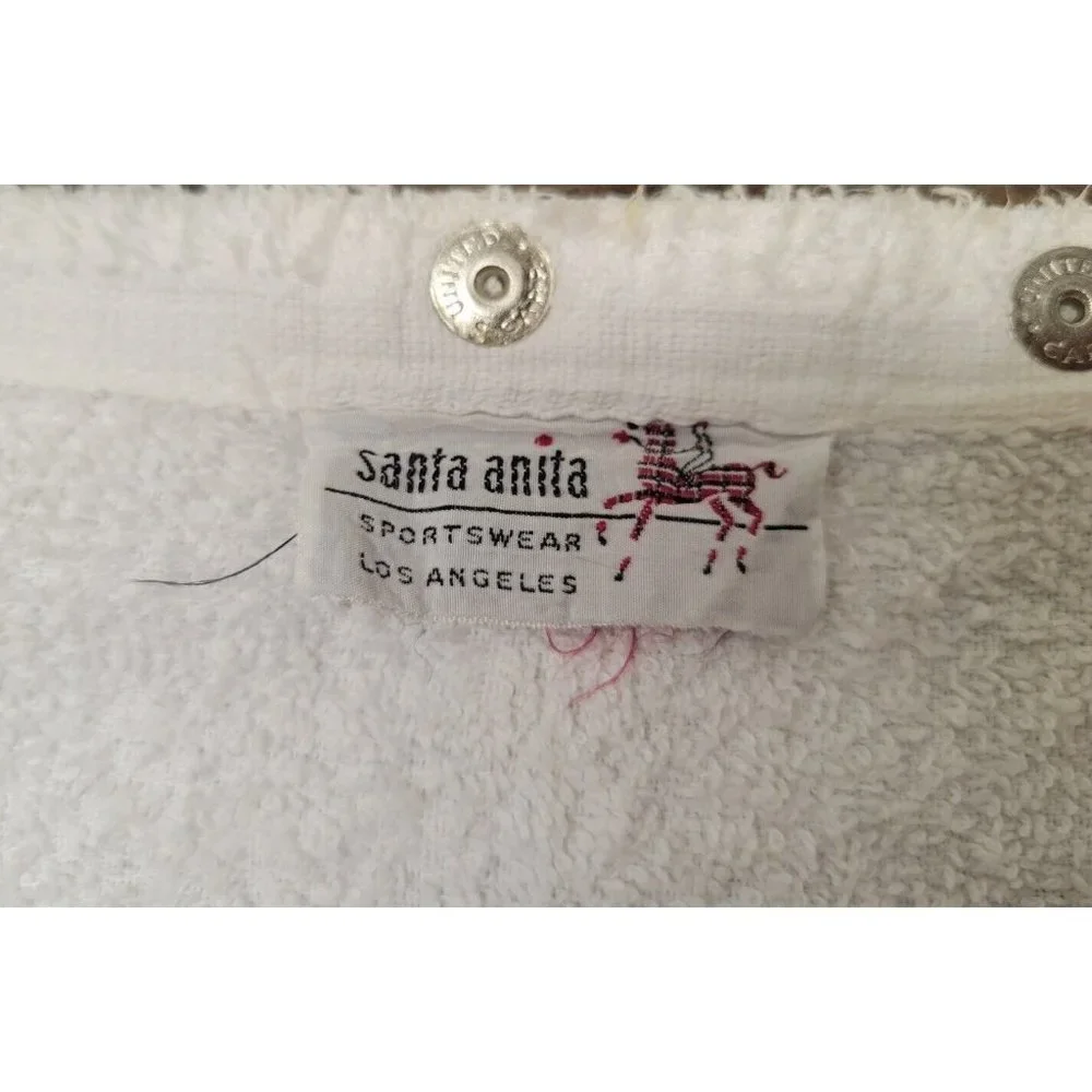 Vtg 1940s 1950s John Carroll University Santa Anita Cotton‎ Terry Towel Wrap M